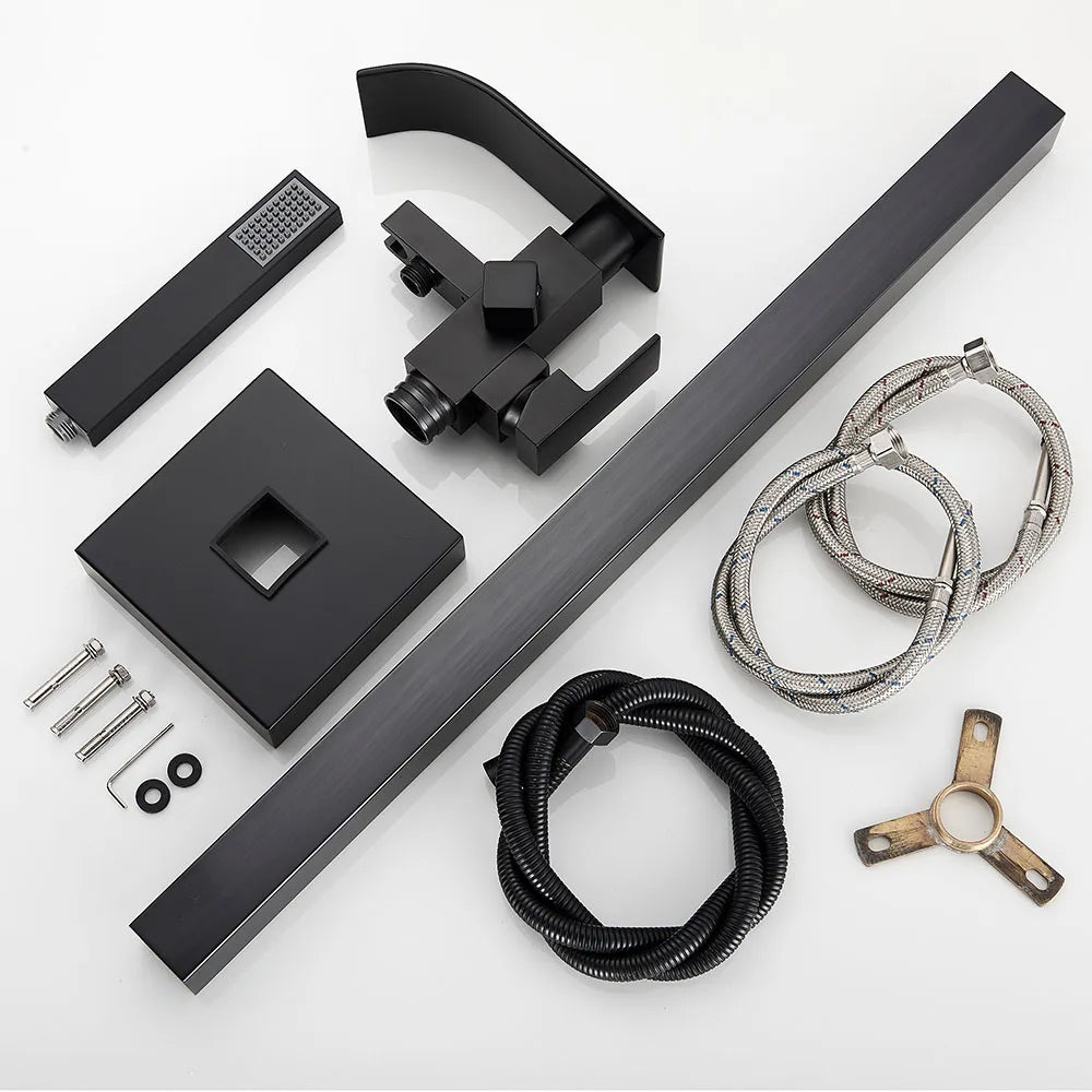 Floor Mounted Bathtub & Shower Faucet