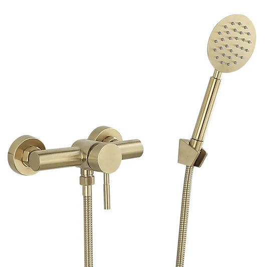 Luxury Brushed Gold Rainfall Shower