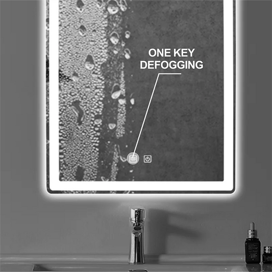Modern LED Bathroom Mirror with Anti-Fog & Adjustable Lighting