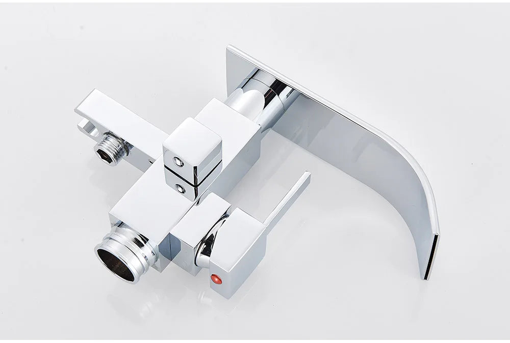 Floor Mounted Bathtub & Shower Faucet