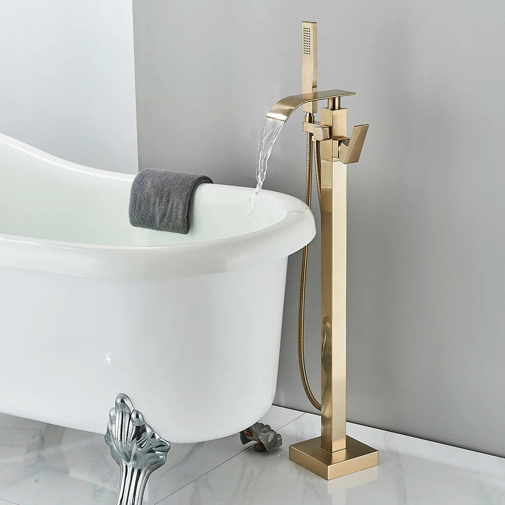 Floor Mounted Bathtub & Shower Faucet