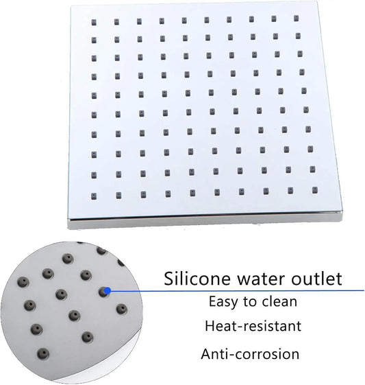 Dual Square Rainfall Shower Kit